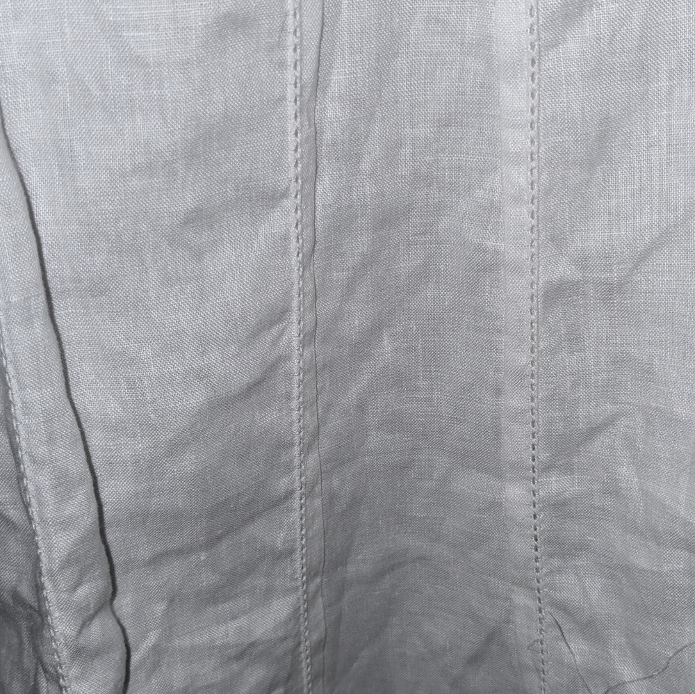 Edward® White 100% linen skirt. A-line flared. Size 14. Midi length skirt 34" - Picture 7 of 7